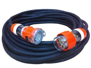 Hire - 50 metre 32A Three Phase Extentsion Lead