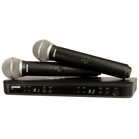 Shure BLX288 / PG58 Dual Wireless Mic System M17