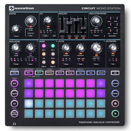 Novation Circuit Mono Station Paraphonic Analogue Synth w/ 3-track Sequencer