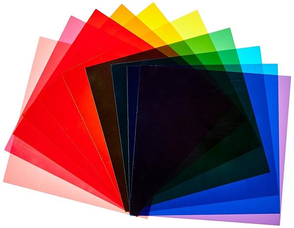 Gels for Photography or Stage Lighting 800 x 1000