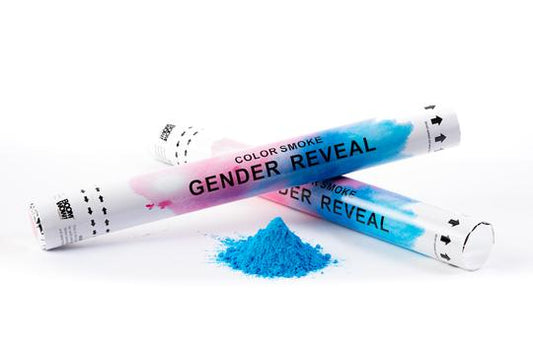 Blue (concealed colour) Smoke Holi Powder cannon launcher/popper -Gender Reveal