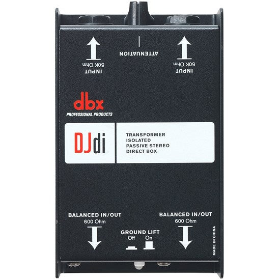 DBX DJDI 2-Channel Passive Direct Box – Pro Sound and Lighting