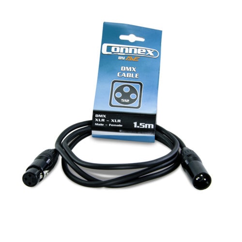CONNEX DMX3P-1 3 Pin 110ohm DMX Lighting Cable 1.5m