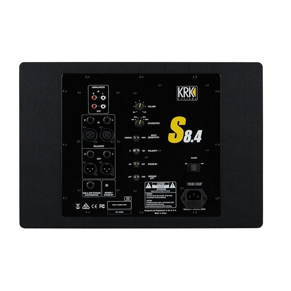 KRK S8.4 Active 8" Studio Subwoofer