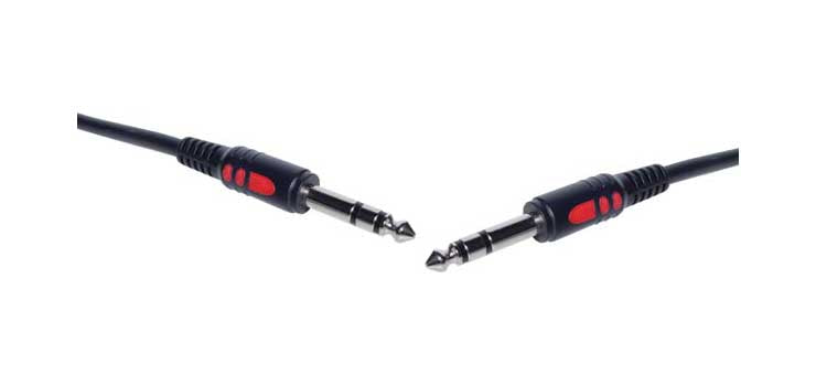 Redback P0716 • 5m 6.35mm TRS To 6.35mm TRS Jack Plug Cable