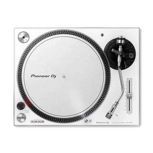 Pioneer DJ PLX500 High-torque, direct drive turntable (white) (PDJ-PLX-500-WH)