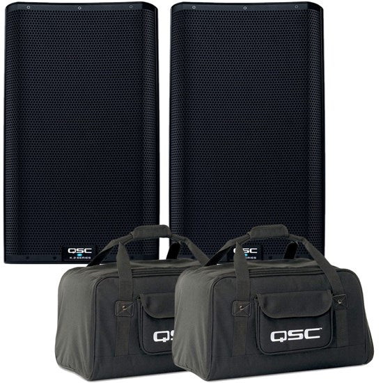 QSC K12.2 12" PA Speaker Pack w/ Tote Bags