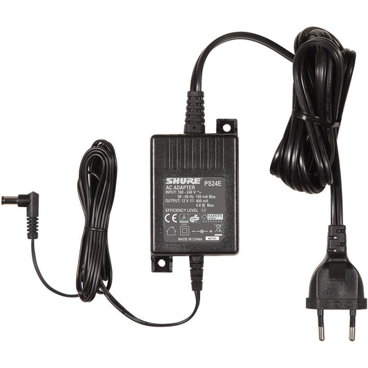 Shure PS24 Power Supply Adaptor In-Line 240VAC to 12VDC QLXD4 PGXD4 SLX4 PGX4 BLX4 SVX4 (SHR-PS24)