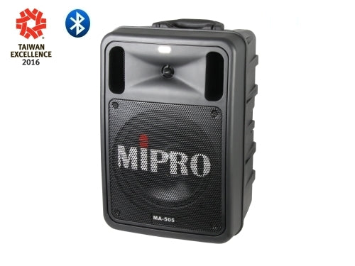 MIPRO MA505R2DPM3 100W PA System with Dual 6B Receivers, Bluetooth Receiver and DPM3/USB/SD Player/Recorder