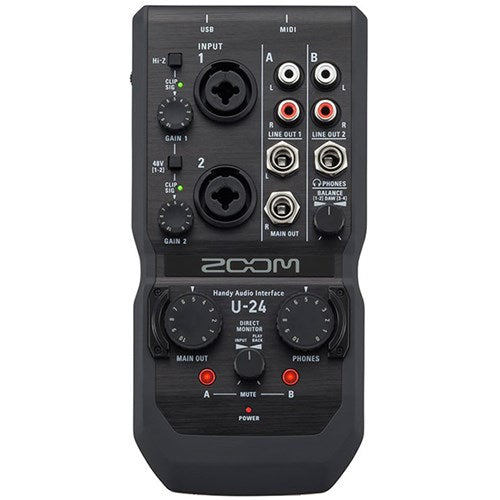 Zoom U 24 2-In/4-out Handy Audio Interface