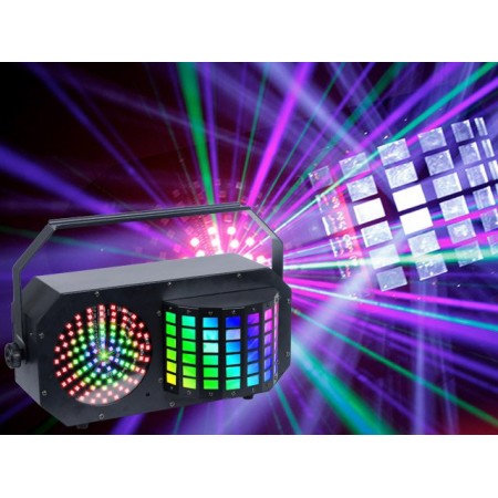 Event Lighting DERBY3 - 3-In-1 Lighting Effect: Derby, LED Strobe And Flood Light And RGB Laser