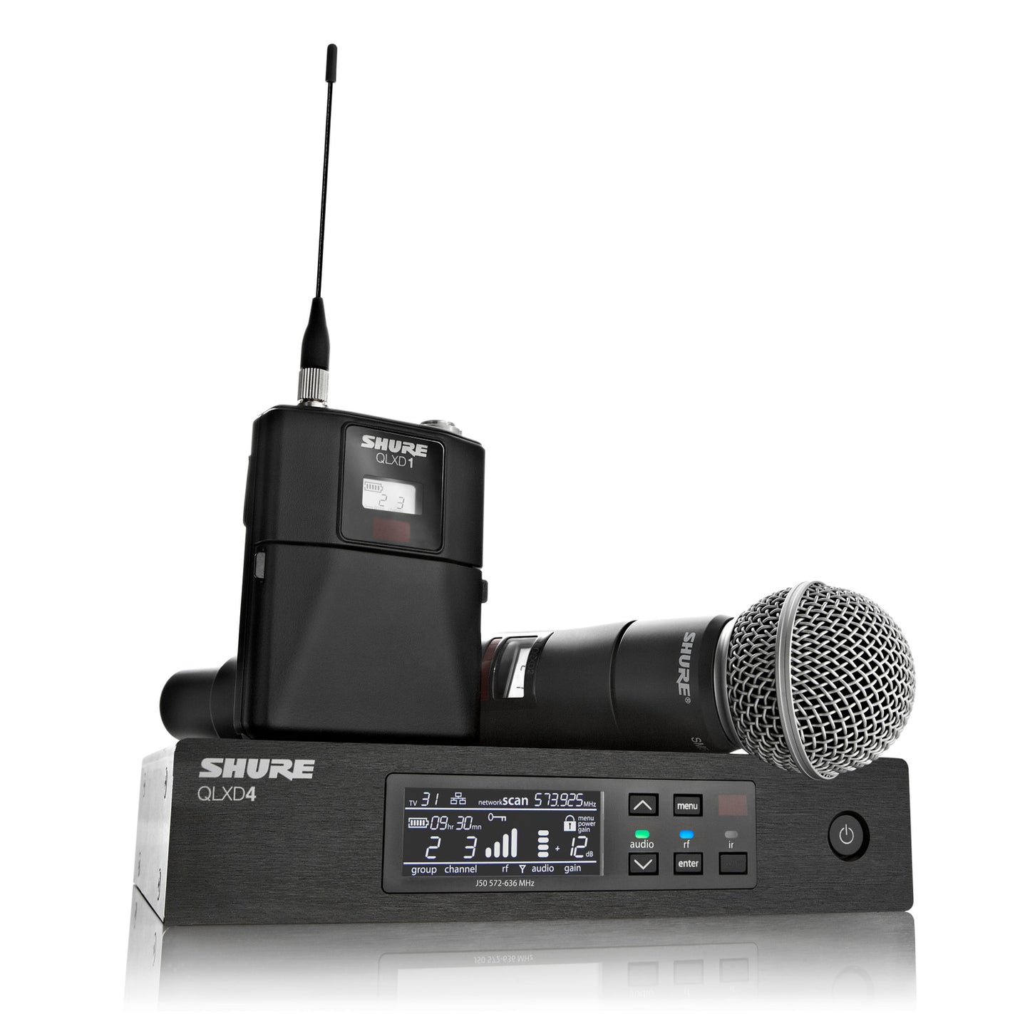 Hire - Shure QLXD4 Handheld or Lapel bodypack Microphone