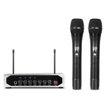 E-Lektron Wireless Karaoke Microphone System 2 x Handheld with Echo
