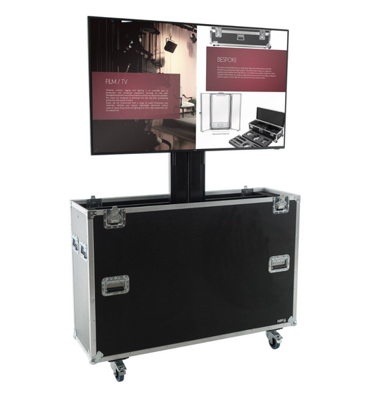 Hire - 55" LCD TV with Flight Case with Lift & Casters
