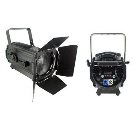 Hire - Light Emotion Professional FRES300CW 300w Cool White LED Fresnel With Barn Doors 15-55 Degree Zoom
