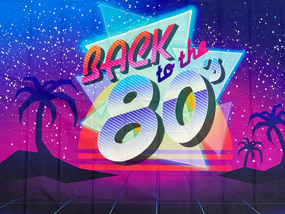 Hire - 80’s & 90’s Backdrop Stage Banners