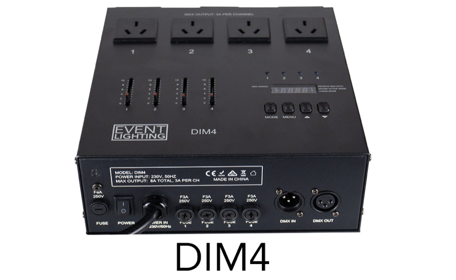 Event Dim4 - Dimmer 4  with faders