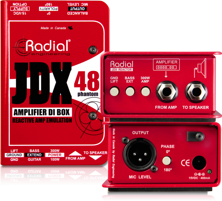 Radial JDX Reactor Guitar Amp Direct Box - JDX 48 Phantom
