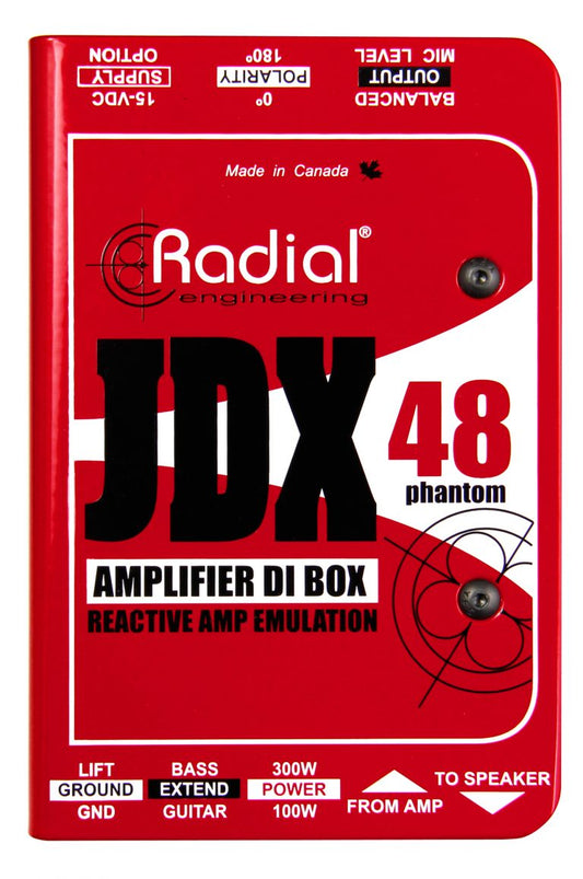 Radial JDX Reactor Guitar Amp Direct Box - JDX 48 Phantom