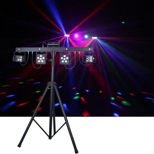 CR Mix Party Bar Pro (Derby + LED Par + UV/Strobe + RGB Laser w/ Wireless Controller)