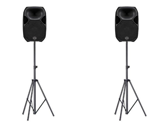 Wharfedale TITAN12D Speakers x 2 with Bonus DL Speaker Stands + Carry Bag